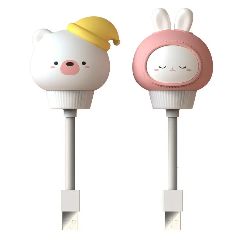 USB Night Light LED Cute Cartoon Lamp