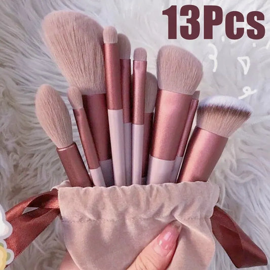 13 PCS Makeup Brushes Set Tools Bag