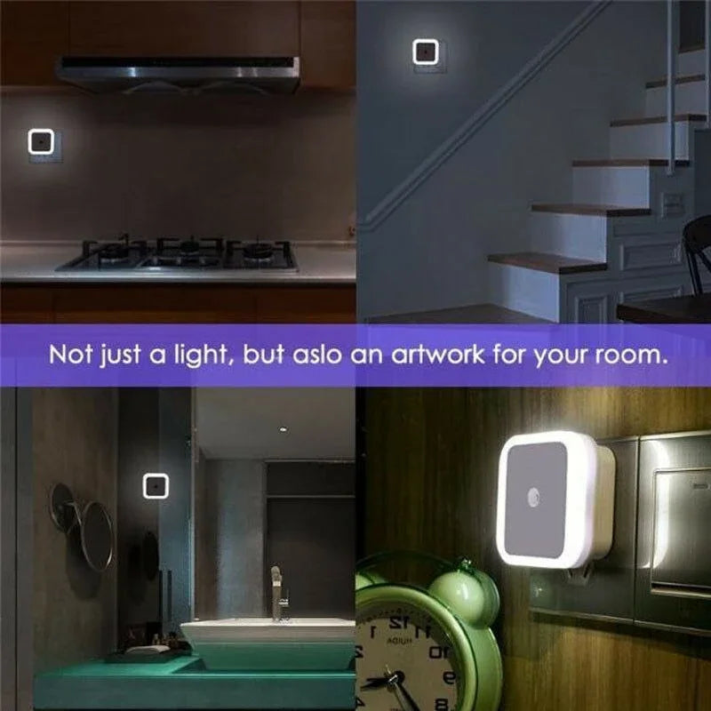 Wireless LED Night Light Mini EU Plug