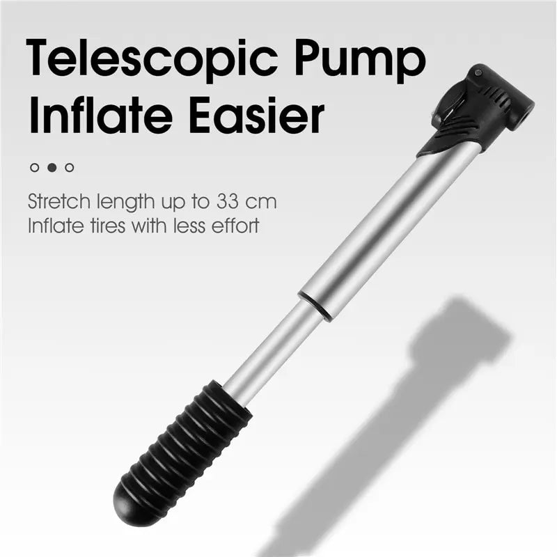 Portable Mini Bicycle Pump Cycling Hand Air Pump Ball Tire Inflator