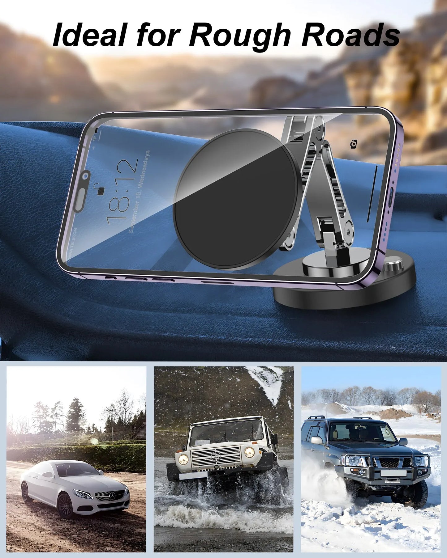 Magnetic Car Phone Holder Stand Dashborad Magnet Car Mount