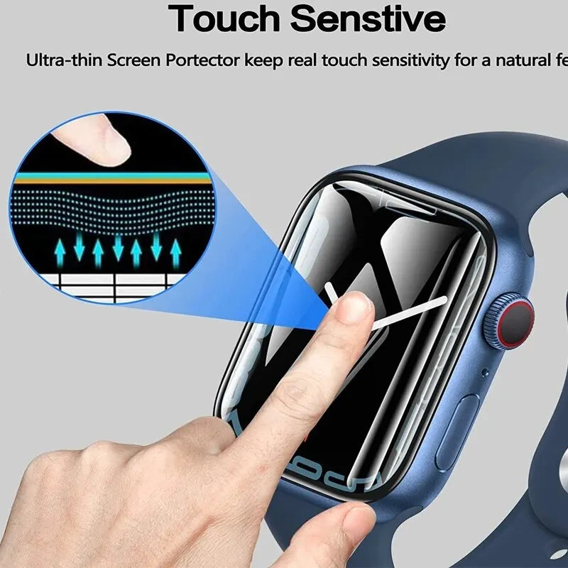 3D Waterproof Full Coverage Screen Protector Film For Apple Watch