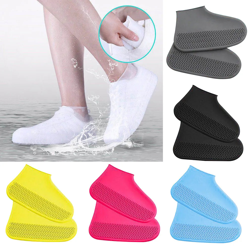 Waterproof Silicone Rain Shoe Covers Reusable Non Slip