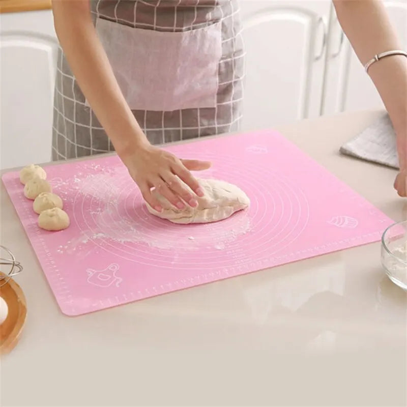 Silicone Baking Mat Pizza Dough Maker Pastry Non Stick Rolling Dough Pads