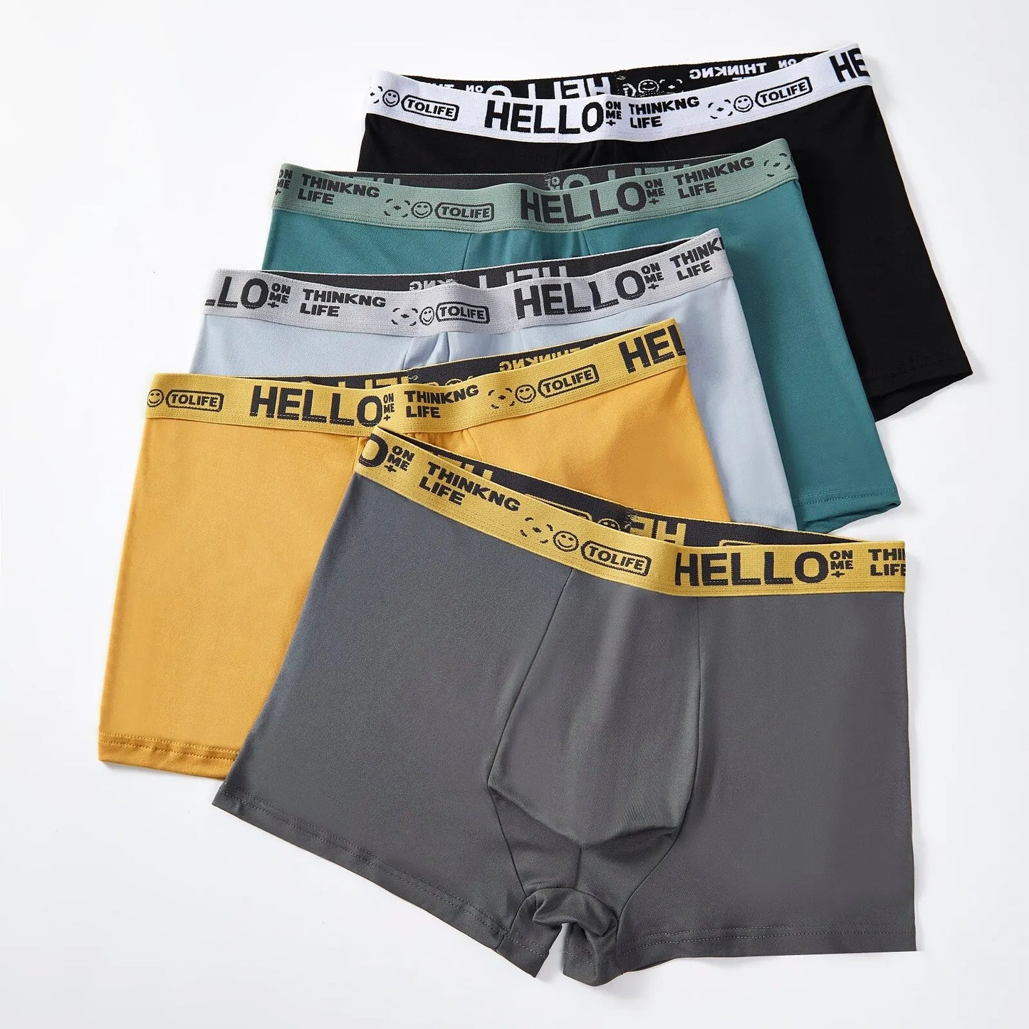 10 Pieces Men Boxers Shorts Underpants Underwear 10 Colors Mixing