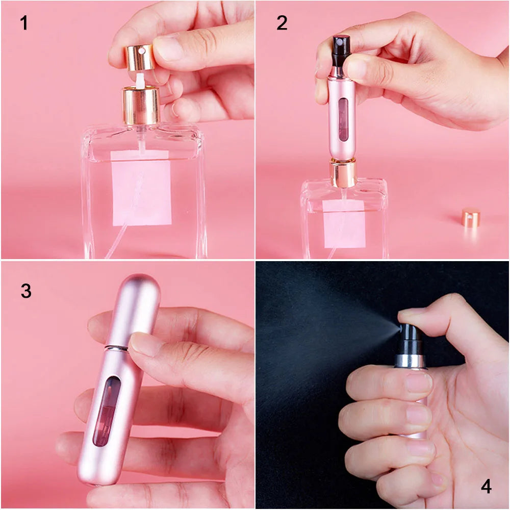 Perfume Atomizer Portable Liquid Container Empty Refillable Bottle