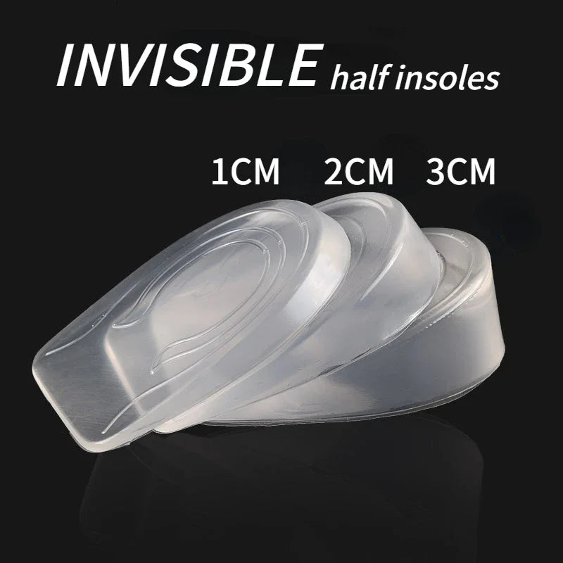 Invisible Height Increase Insoles Transparent Gel Inserts