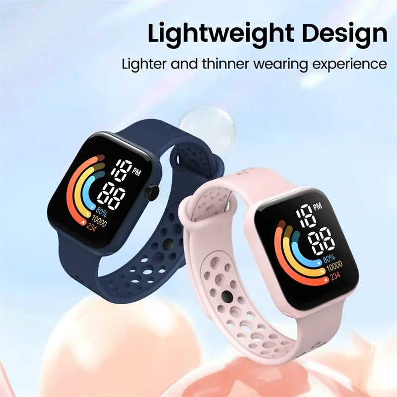 Kids LED Digital Sports Waterproof Silicone Watch