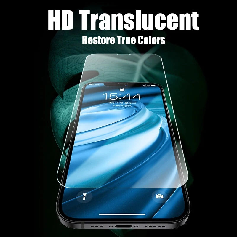4pcs Screen Protector Full Cover Tempered Glass For iPhone