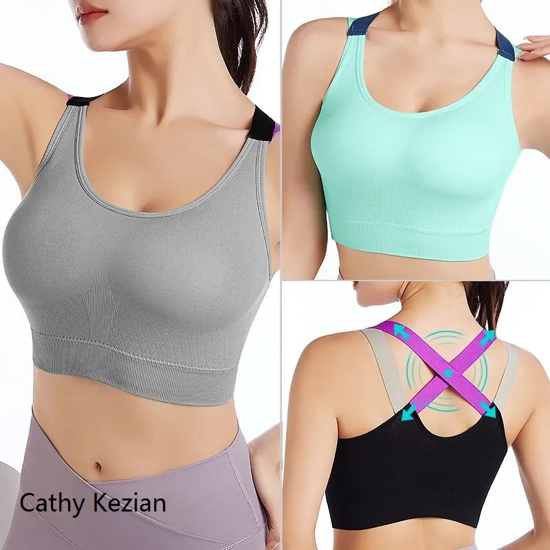 Womens Seamless Bra Camisole Underwear Sports Yoga