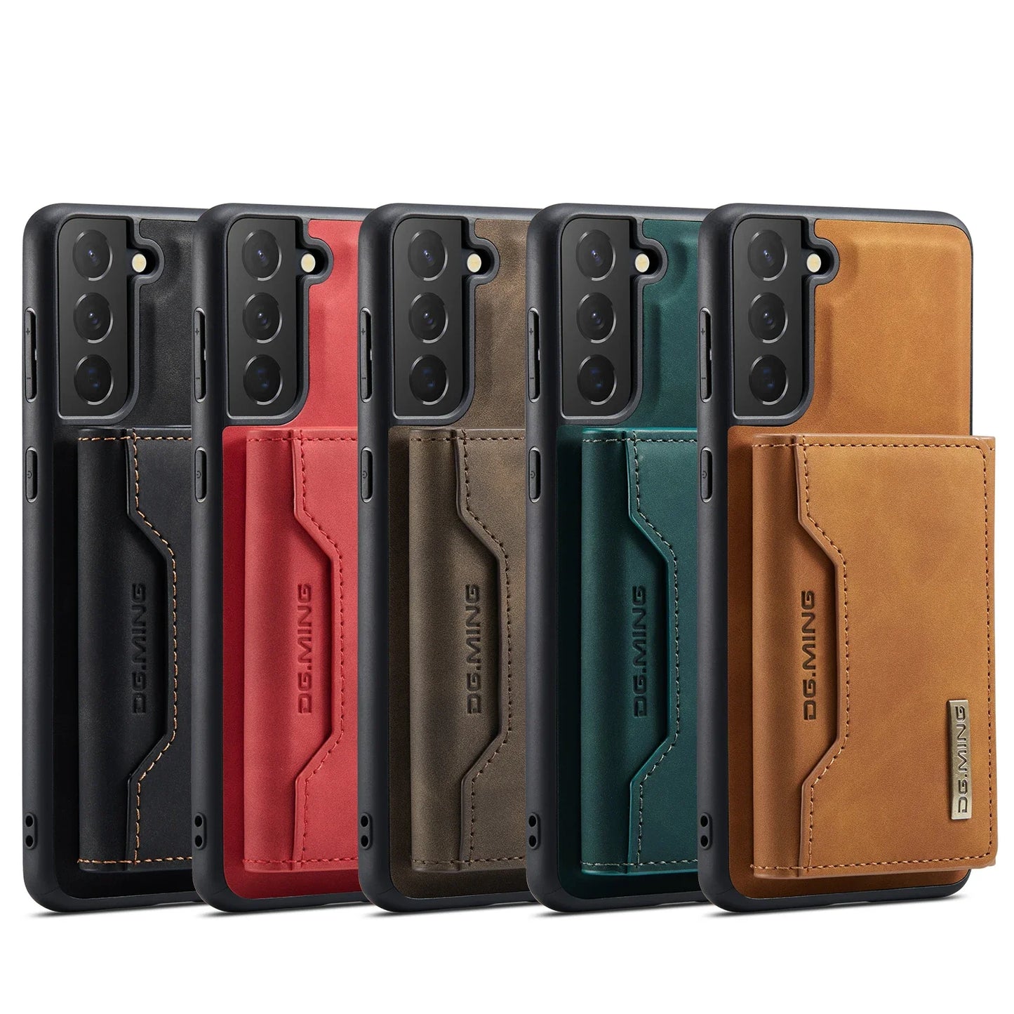 Magnetic Detachable Leather Wallet Phone Case for Samsung S24 S23 S22 S21