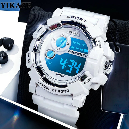 Kids Digital Watch Luminous Waterproof Alarm Boys Girls Watch