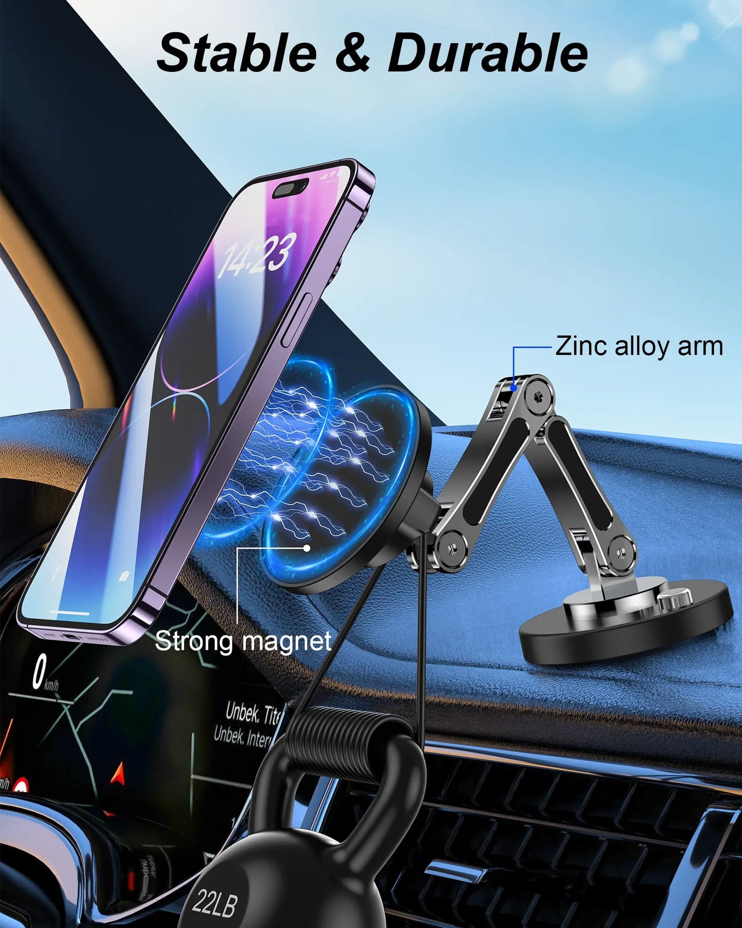 Magnetic Car Phone Holder Stand Dashborad Magnet Car Mount