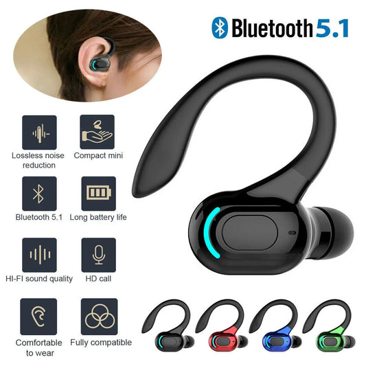 Bluetooth Headset Wireless Earphones Ear Hook F8