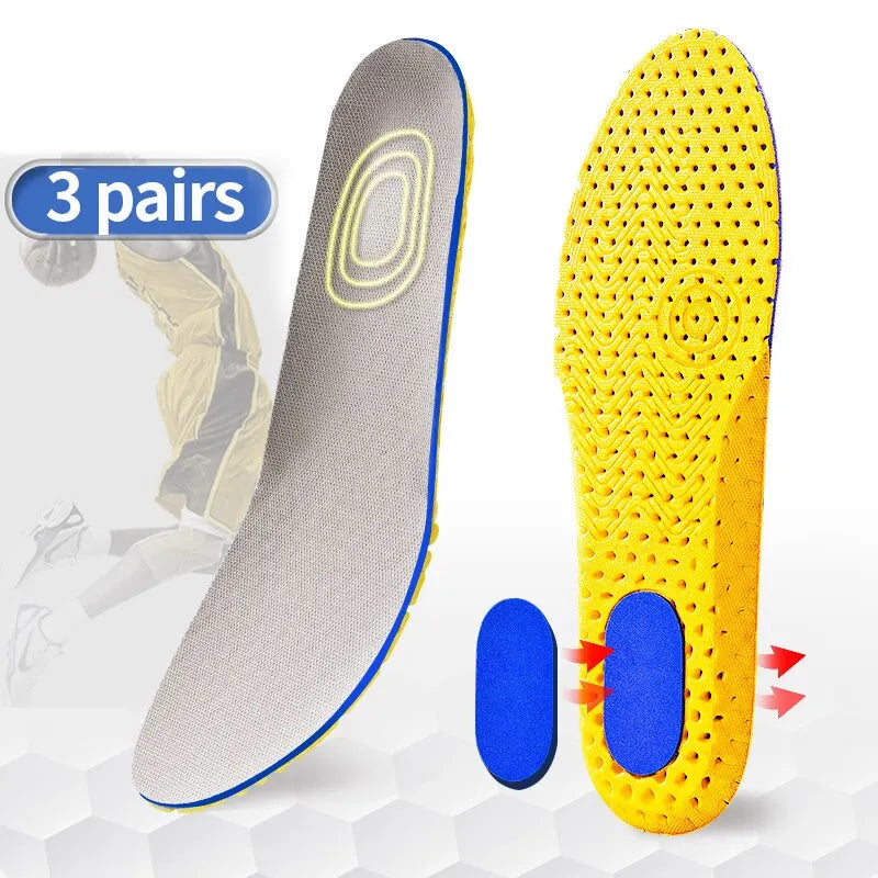 3 Pairs Memory Foam Orthopedic Insoles Feet Shoe Sole