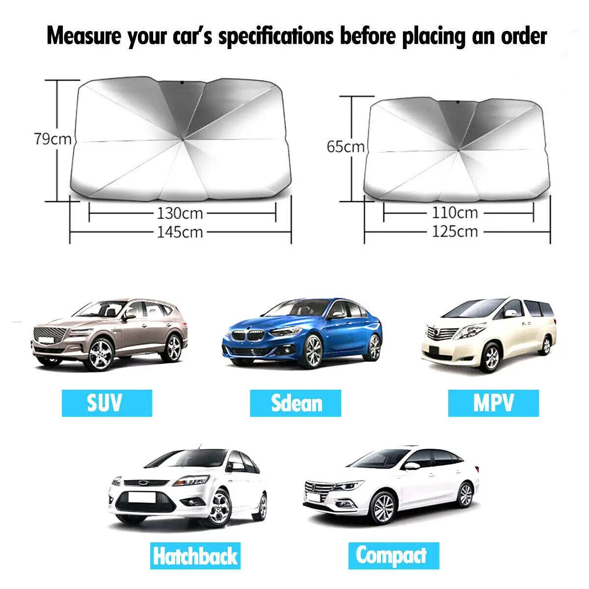 Car Sun Shade Protector Front Window Sunshade Covers - On Sale On