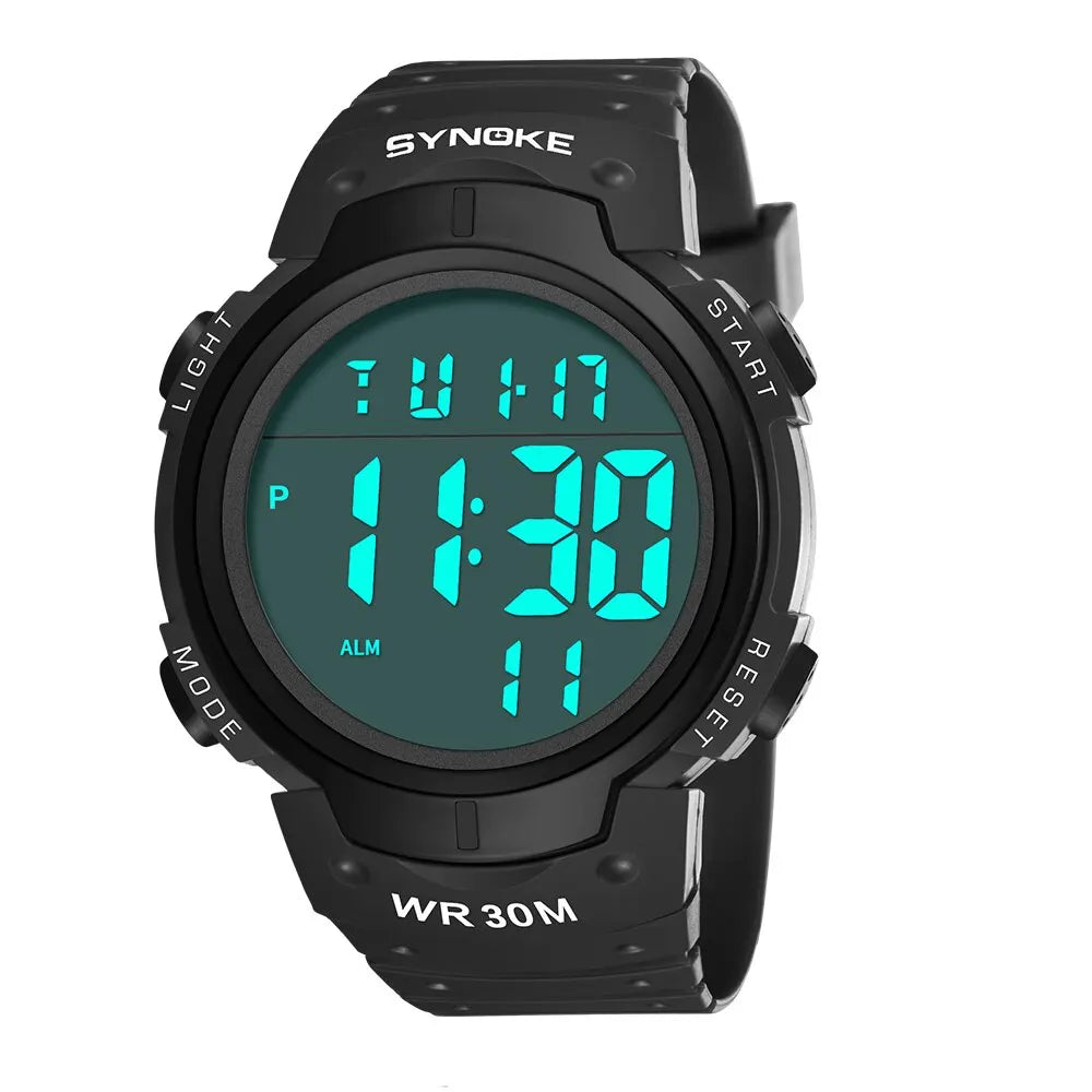 SYNOKE Mens Digital Watch 30M Waterproof MultiFunction