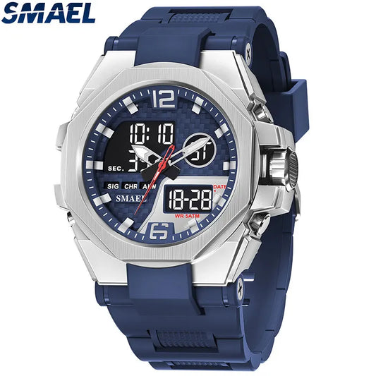 Digital Led Watch Alarm Fashion Mens Sports Wristwatches