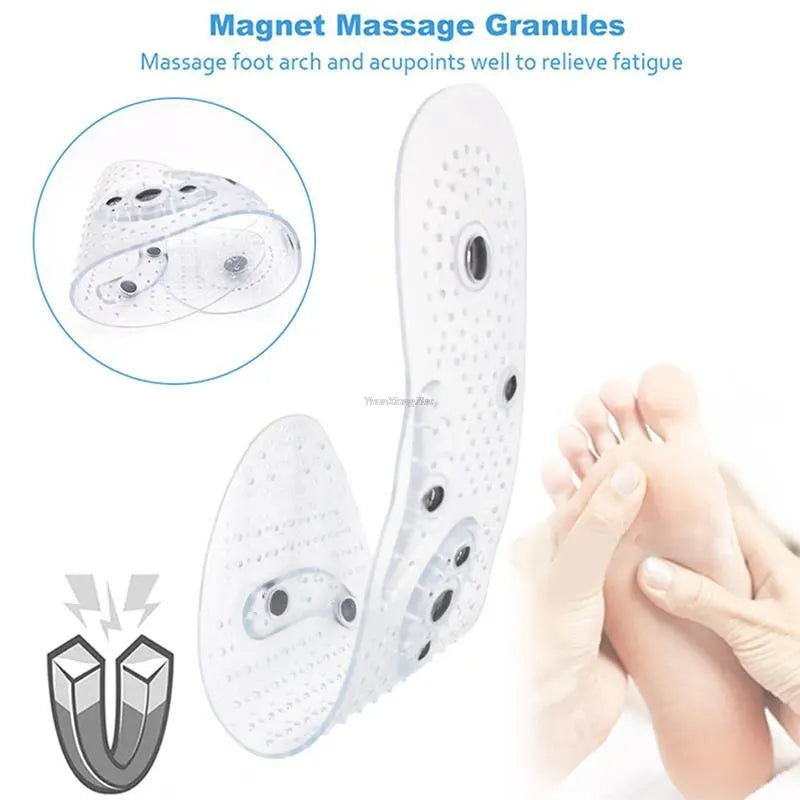 1Pair Silicone Orthopedic Massage Insoles for Slimming