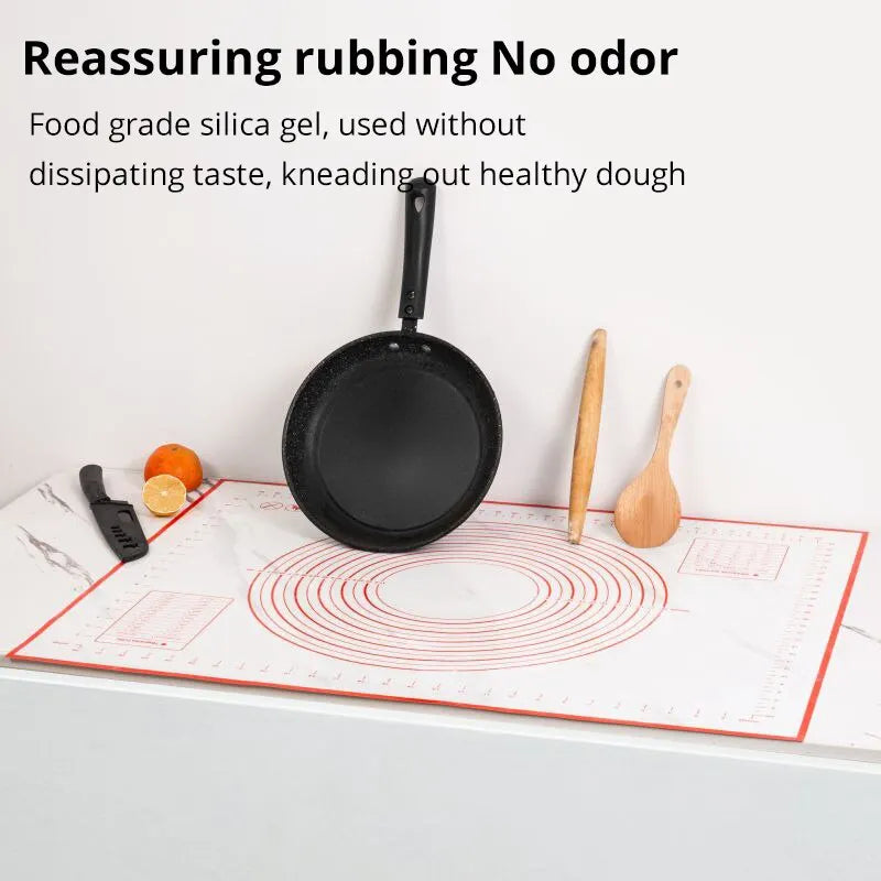 Kneading Dough Mat Silicone Baking Mat Pizza Cake Dough Maker