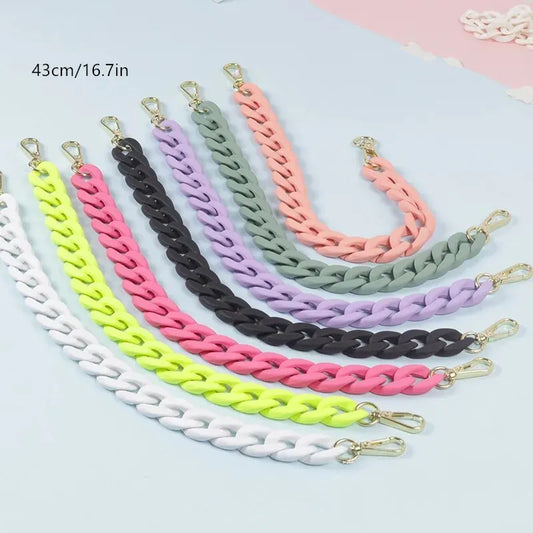 Womens Colorful Chain Strap Bag 43cm