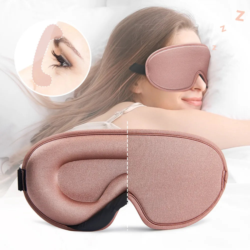 Silk Sleeping Mask Soft Smooth Sleep Mask For Eyes Travel Shade Cover