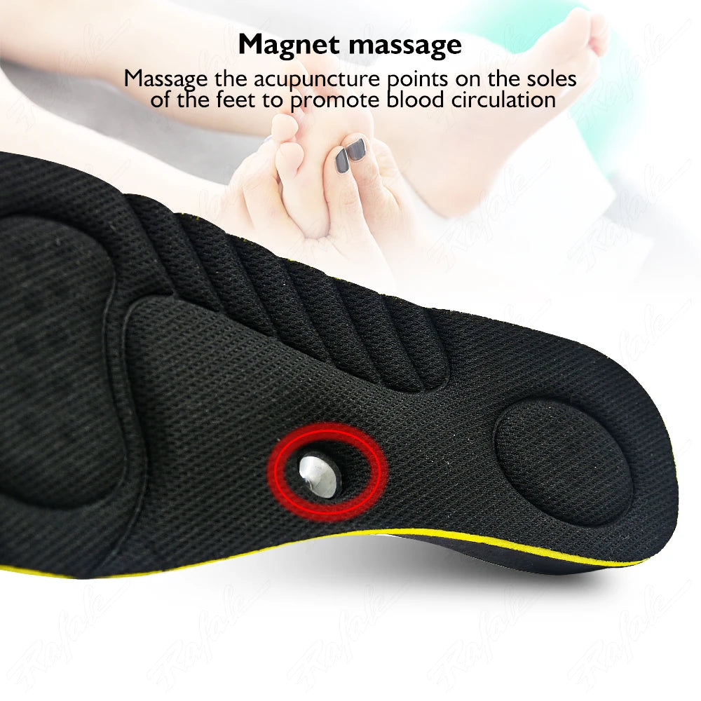 Height Increase Insoles Cushions Magnet Massage Invisible Height Lift