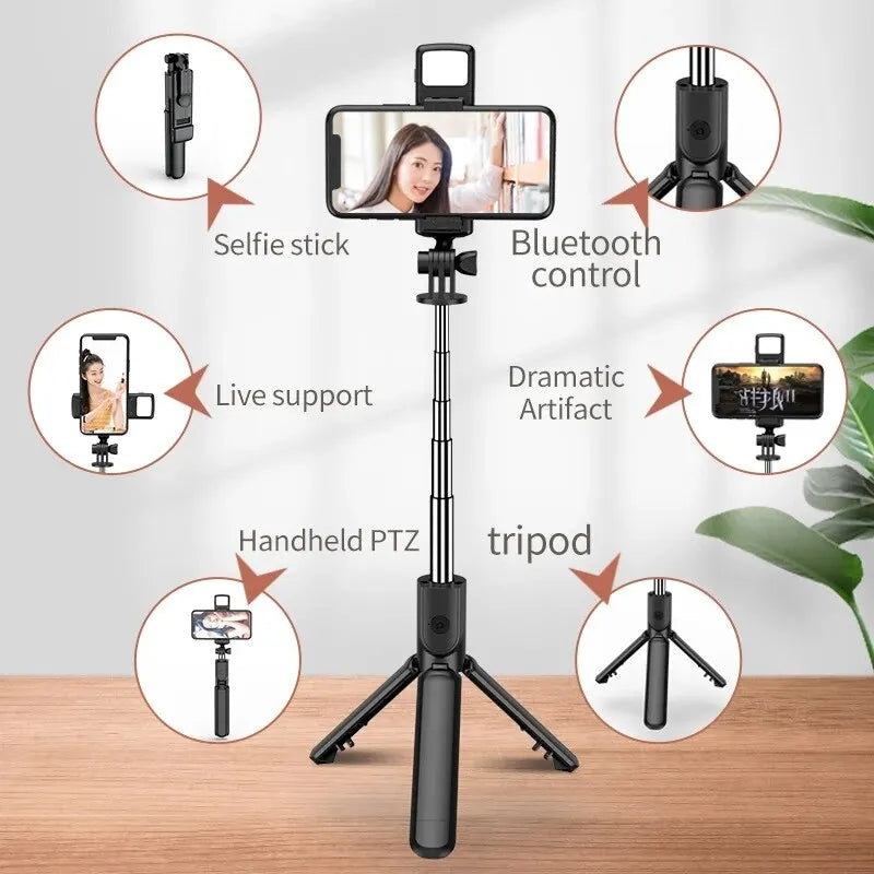 Selfie Stick Tripod Bluetooth 10m Wireless Remote