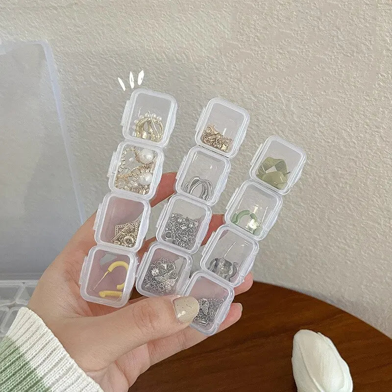 28 Grids Plastic Jewelry Storage Box Organizer