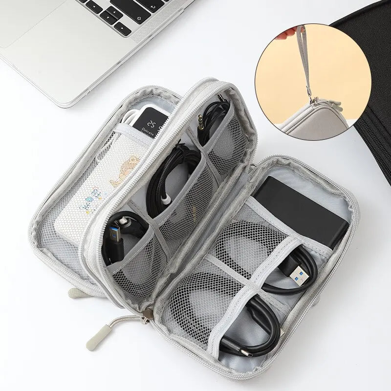 Digital Product Storage Bag USB Data Cable Organizer