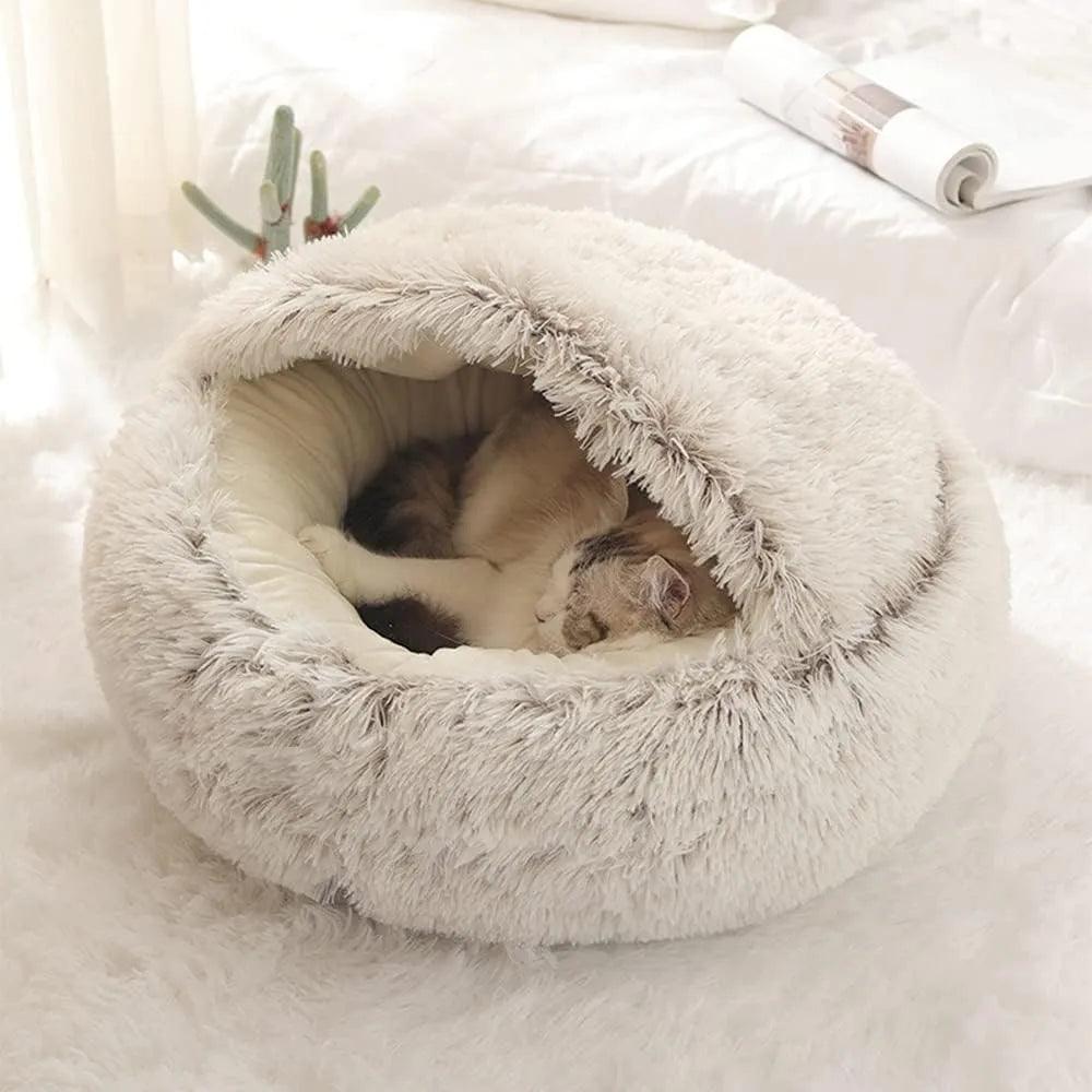 Soft Plush Round Cat Bed Pet Mattress - On Sale On