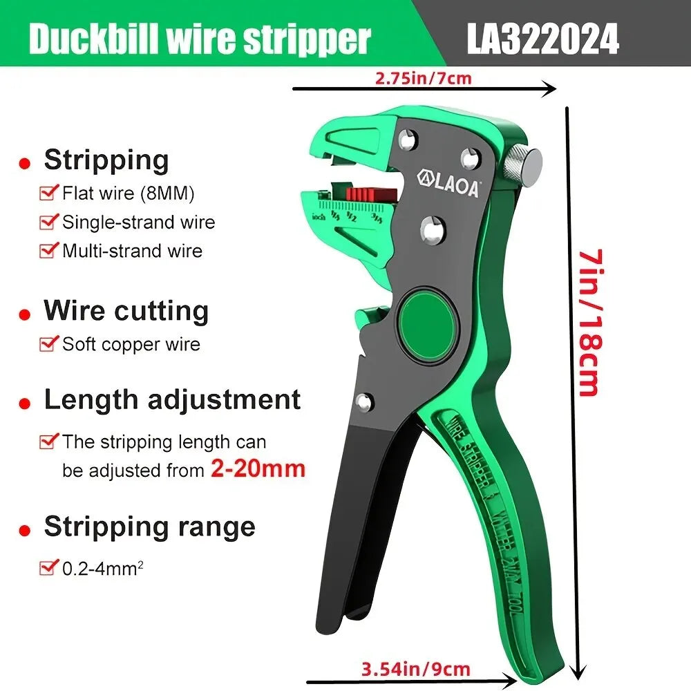 LAOA Automatic Wire Stripper Flatwire Cutter Stripping Plier