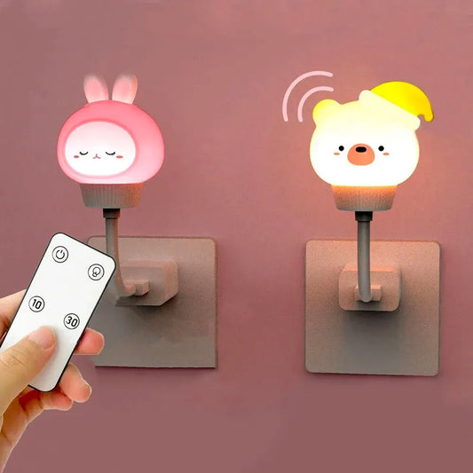 USB Night Light LED Cute Cartoon Lamp