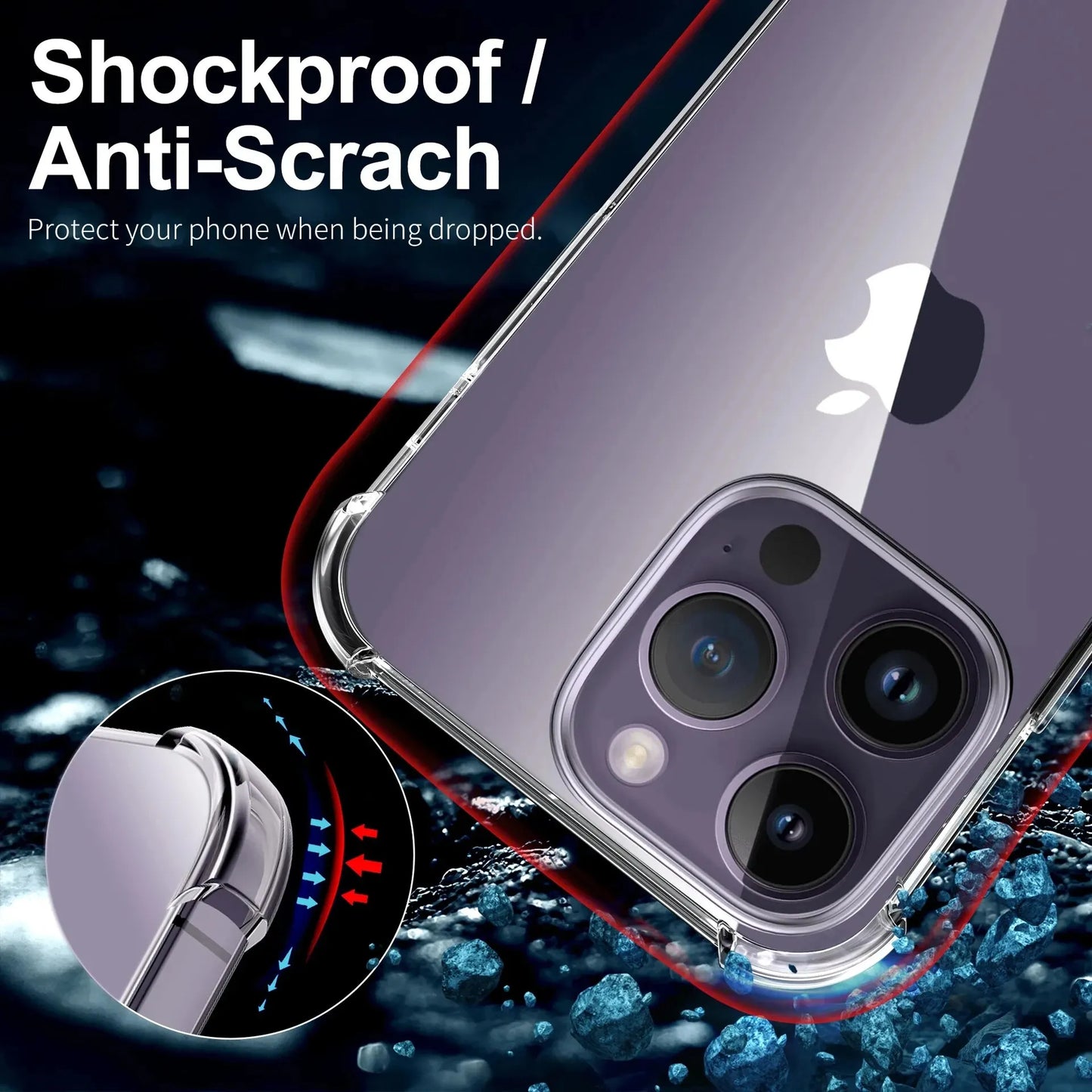 Clear Shockproof Case For iPhone 15 14 13 12 11 Pro Max