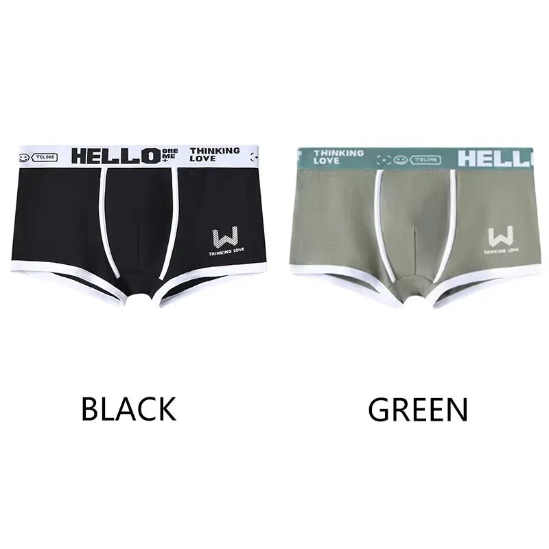 Mens Boxer Shorts Panties Cotton Underwear Breathable Soft