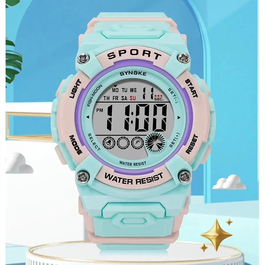 Student Digital Watch Waterproof Sports Children Kids Watch