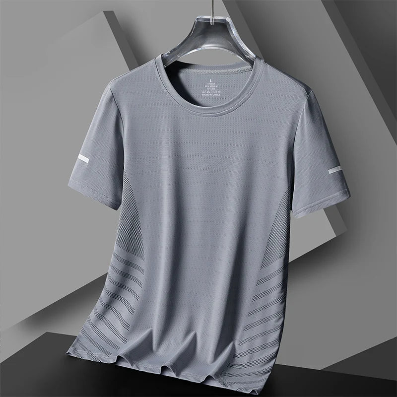 Quick Dry Sport Running T Shirt Mens Summer Casual T Shirts