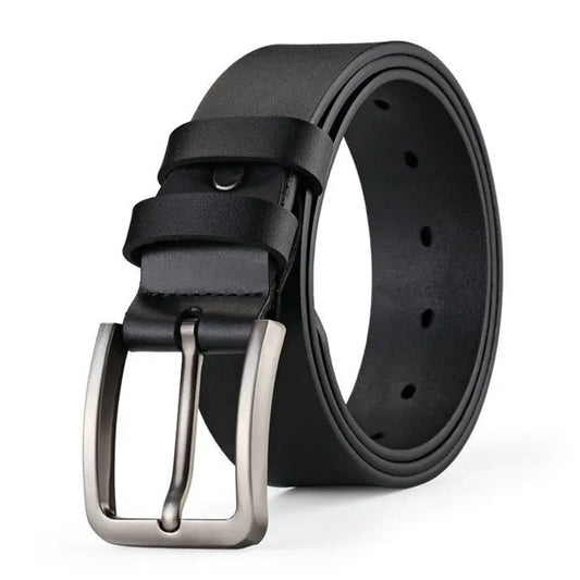 Mens Alloy Square Pin Buckle Belts Pu Leather