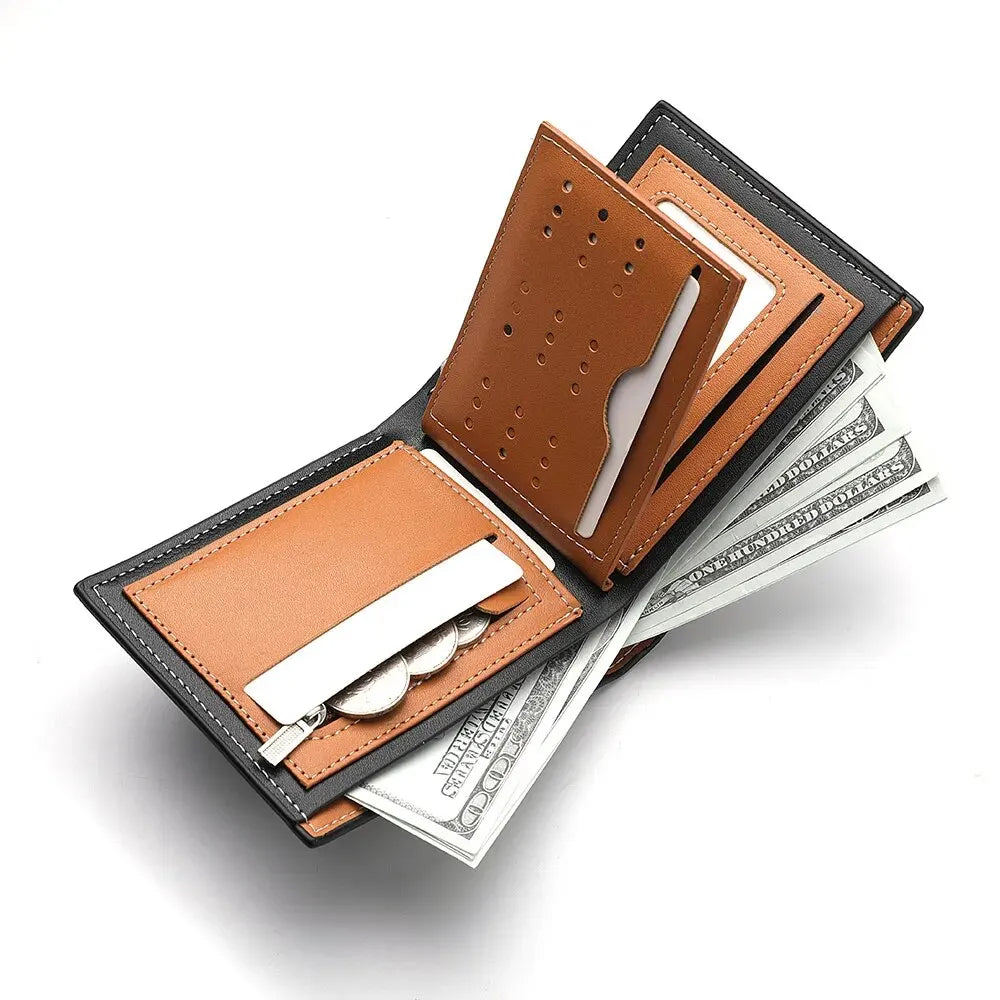 3D Embossed Mens Wallet Credit Card Holder