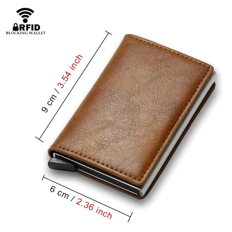 Anti Thief Rfid Card Holder Minimalist Mens Wallet