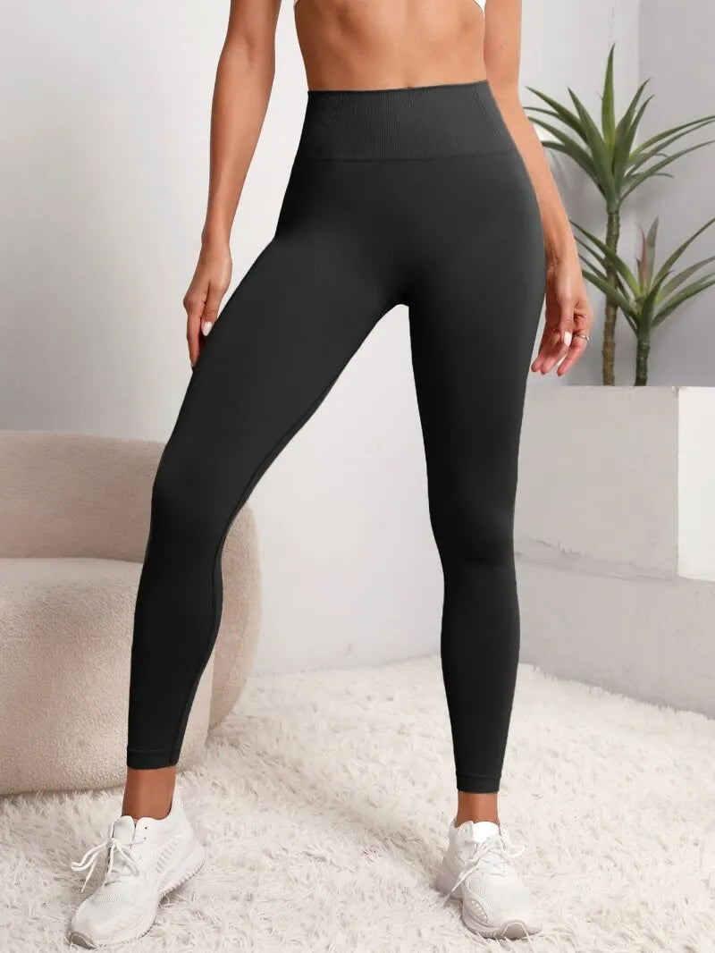 Womens Seamless Hip Lifting Seamless Sports Leggings