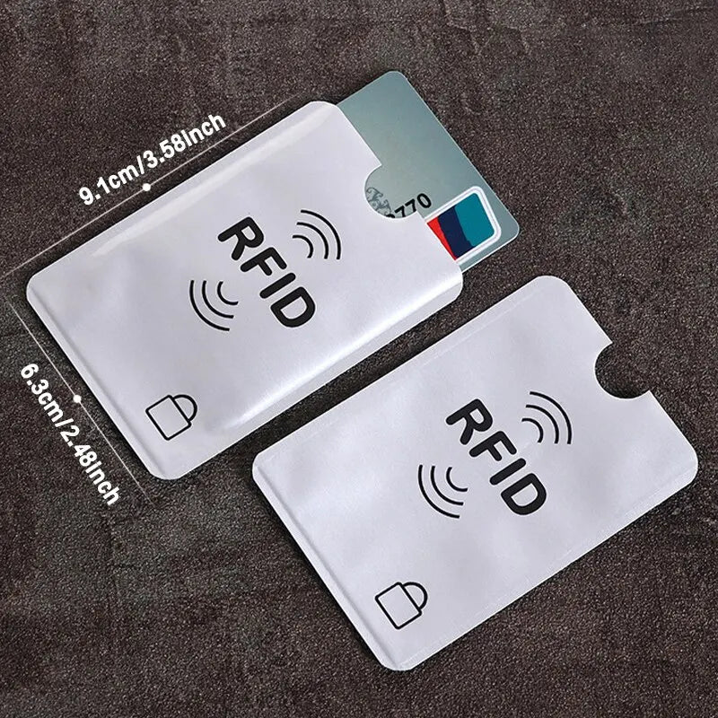 RFID Blocking Card Sleeve Aluminum Foil Anti Theft Case