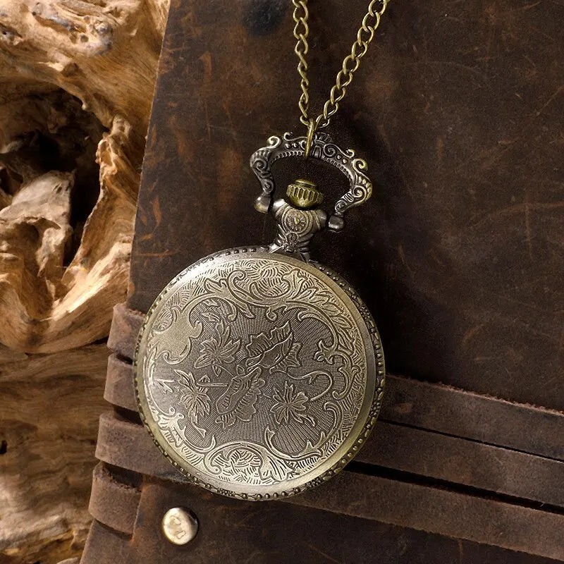 Quartz Pocket Watch Necklace Pendant