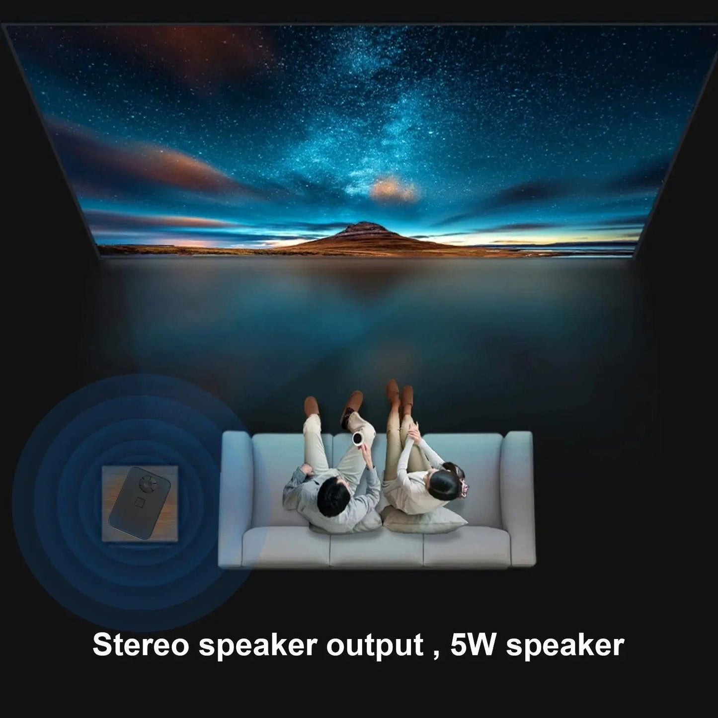 HONGTOP S30MAX Android 4k Smart Portable Projector - On Sale On