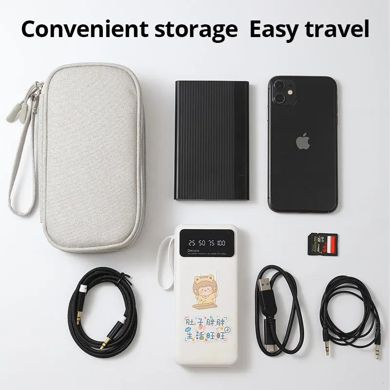 Digital Product Storage Bag USB Data Cable Organizer