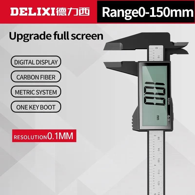 150mm 0.1mm Digital Caliper 6 Inch Electronic Vernier Caliper