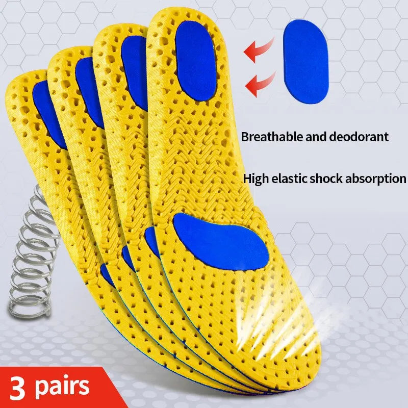 3 Pairs Memory Foam Orthopedic Insoles Feet Shoe Sole