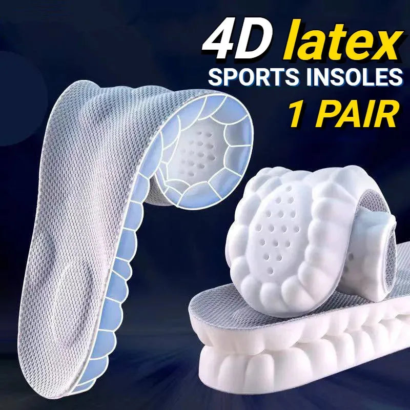 Ultimate Comfort 4D Massage Insoles for Sports Shoes Run with Ease