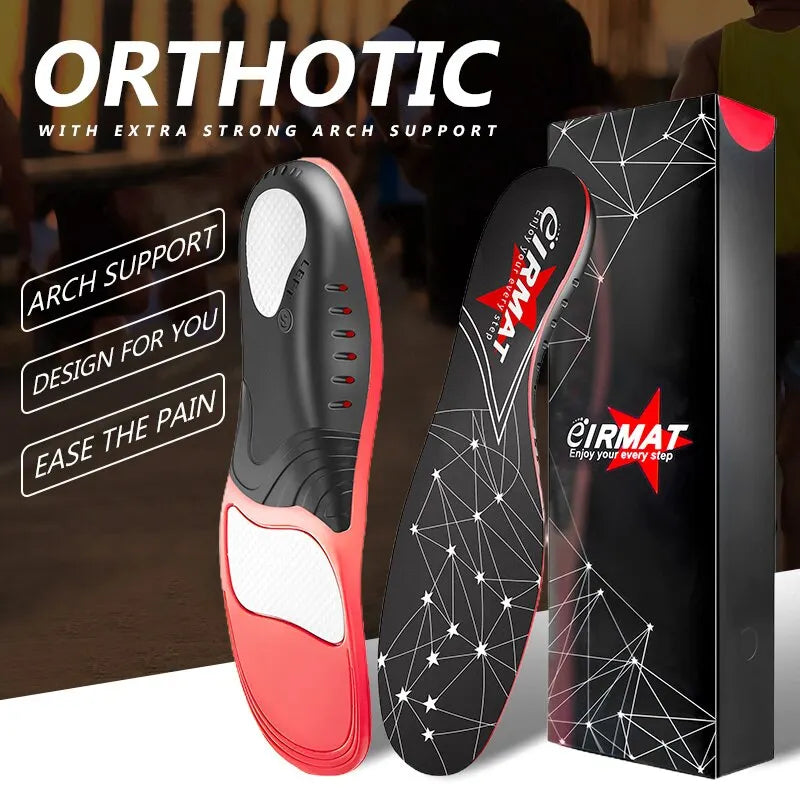 Premium Orthopedic Sport Insoles Shock Absorption Breathable