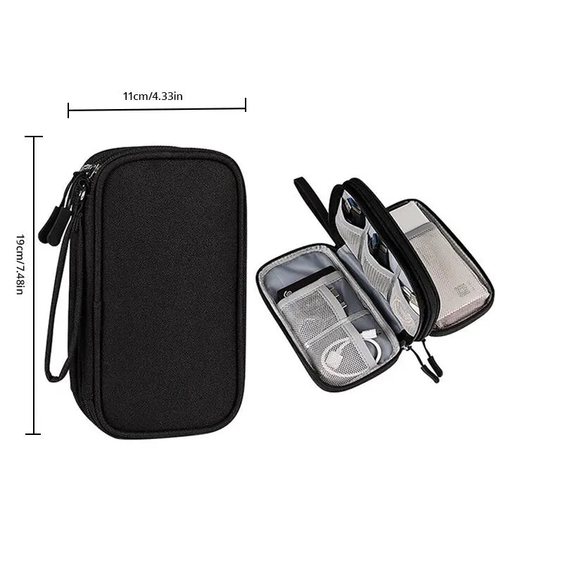 Digital Product Storage Bag USB Data Cable Organizer